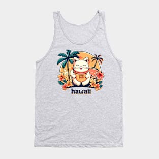 Hawaii Lucky Cat Logo Tank Top